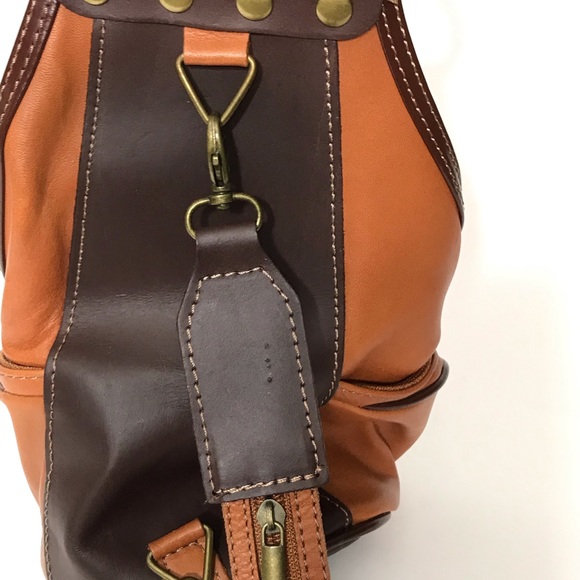Il Giglio Italian Leather bag boho backpack purse - Picture 6 of 8